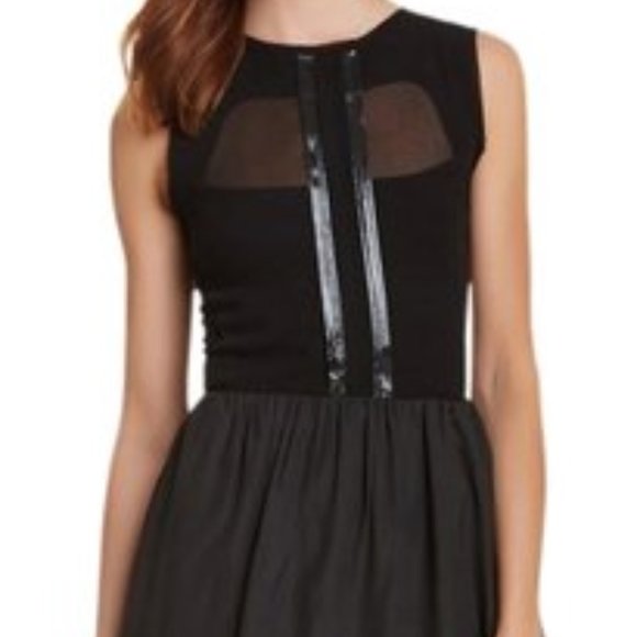 Jessica Simpson Fit & Flare Black Cocktail Dress Sz 8 - Picture 2 of 11